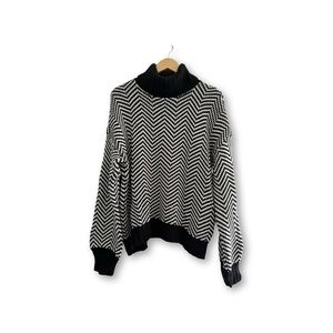 Reitmans Signature Jacquard Chevron Cowl Neck Pullover